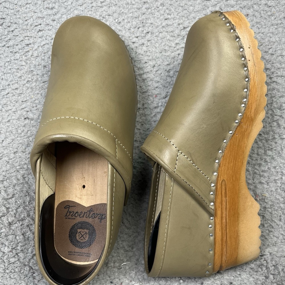 Swedish Clogs Troentorp Da Vinci Olive Size‎ Womens EU 40 Shoes